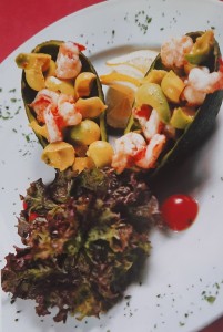 Салаты с морепродуктами